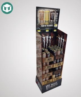 Beverage cardboard display stand