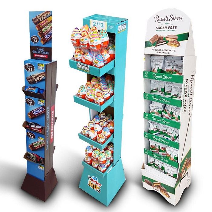 Corrugated Plastic Display Stand for Chocolates