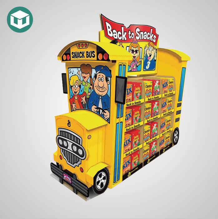 Customized Otobis lekòl ki gen fòm ekspozisyon katon